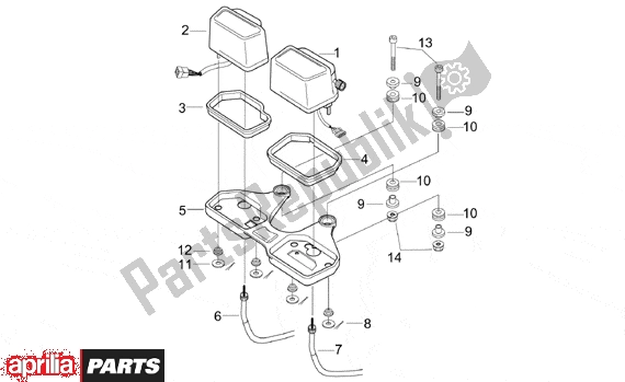 Alle Teile für das Instrumententafel des Aprilia RX Enduro-mx Supermotard 215 50 1995 - 2003