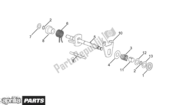 Alle Teile für das Wähler des Aprilia RX Enduro-mx Supermotard 215 50 1995 - 2003