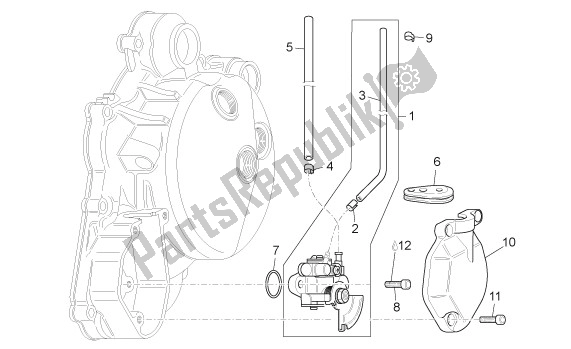 Alle Teile für das Ölpumpe des Aprilia Rx-sx 43 125 2008 - 2010