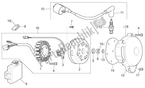 Tutte le parti per il Accensione del Aprilia Rx-sx 43 125 2008 - 2010