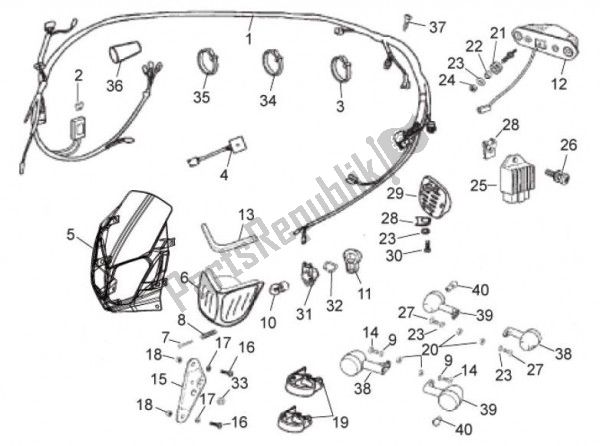 Toutes les pièces pour le Elektrische Installatie du Aprilia Rx-sx 25 50 2006