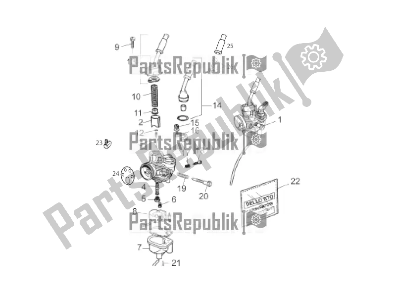 Tutte le parti per il Carburatore del Aprilia RX-SX 50 2016