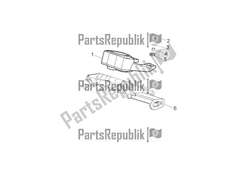 All parts for the Dashboard of the Aprilia RX-SX 50 2017