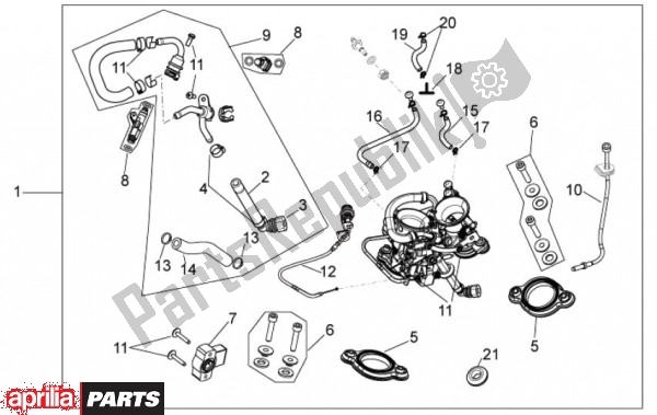 Tutte le parti per il Smoorklephuis del Aprilia RXV 4. 5 46 450 2009 - 2011