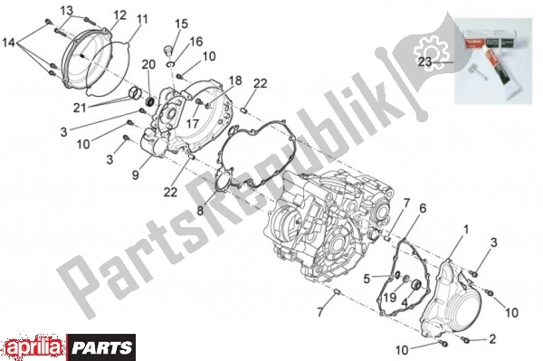 All parts for the Carter Motor Ii of the Aprilia RXV Pikes Peak 57 450 2009