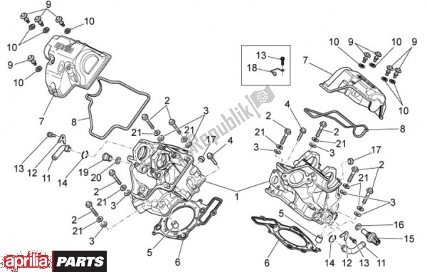 Todas las partes para Kop Cilinder de Aprilia RXV Pikes Peak 57 450 2009