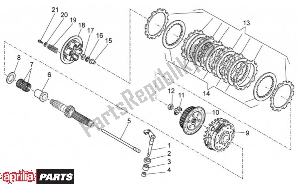 Todas las partes para Embrague de Aprilia RXV Pikes Peak 57 450 2009