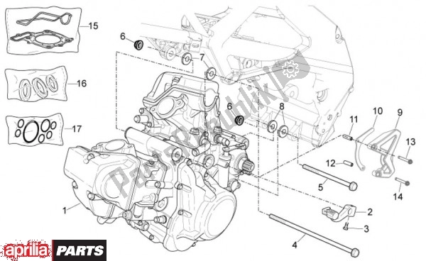 All parts for the Engine of the Aprilia RXV Pikes Peak 57 450 2009