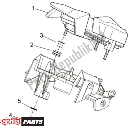 Alle onderdelen voor de Snelheidsmeter van de Aprilia RXV Pikes Peak 57 450 2009