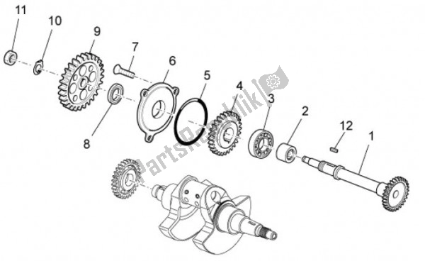 Toutes les pièces pour le Transmission Shaft du Aprilia RXV Pikes Peak 57 450 2009