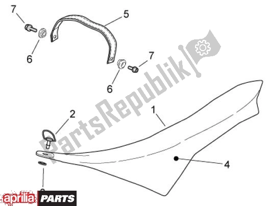 Todas as partes de Selim do Aprilia RXV Pikes Peak 57 450 2009