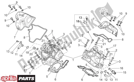 Toutes les pièces pour le Cilinderkoppen du Aprilia Rxv-sxv 22 450 2006