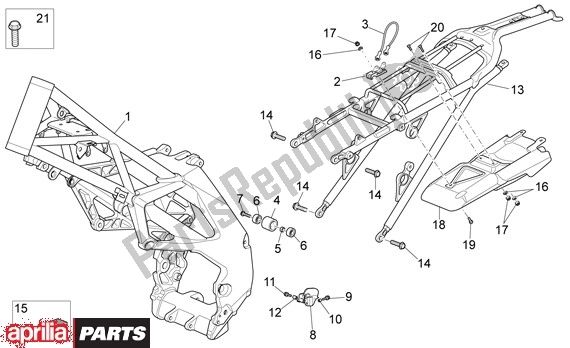 Toutes les pièces pour le Frame du Aprilia Rxv-sxv 22 450 2006