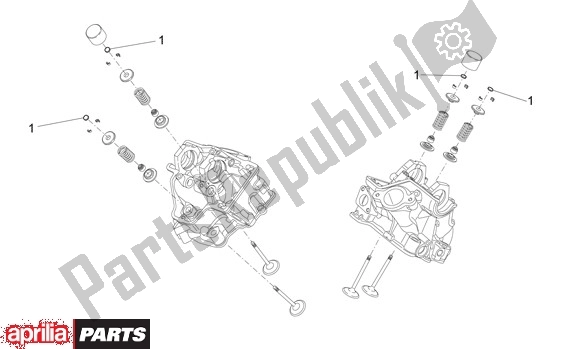 All parts for the Klepdelen of the Aprilia Rxv-sxv 22 450 2006