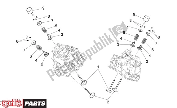 All parts for the Valves of the Aprilia Rxv-sxv 22 450 2006