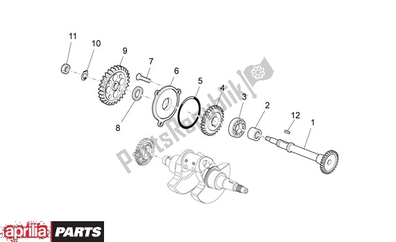 All parts for the Crankshaft of the Aprilia Rxv-sxv 22 450 2006