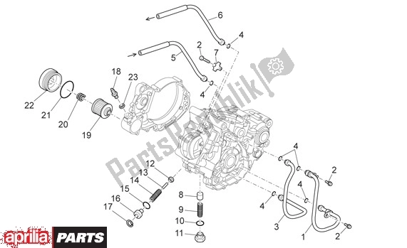 All parts for the Oil Filter of the Aprilia Rxv-sxv 22 450 2006