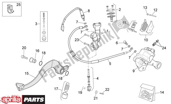 Toutes les pièces pour le Système De Freinage Arrière du Aprilia Rxv-sxv 22 450 2006