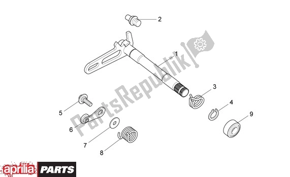 All parts for the Shift Shaft of the Aprilia Rxv-sxv 22 450 2006