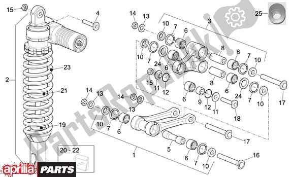 Todas las partes para Amortiguador de Aprilia Rxv-sxv 22 450 2006