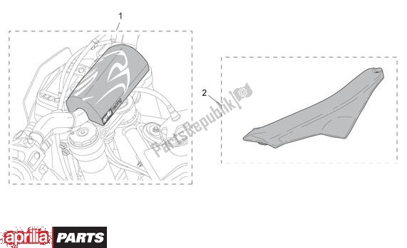 Toutes les pièces pour le Stuurbescherming Buddy du Aprilia Rxv-sxv 22 450 2006