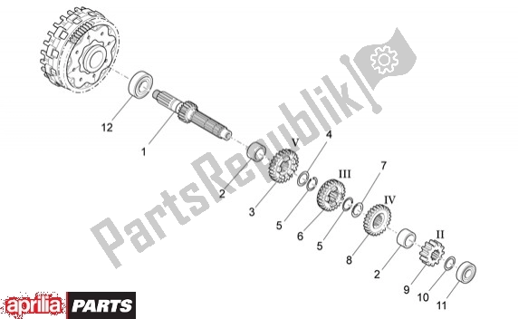 All parts for the Transmission Ii of the Aprilia Rxv-sxv 22 450 2006