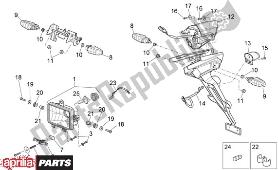 All parts for the Verlichting of the Aprilia Rxv-sxv 22 450 2006