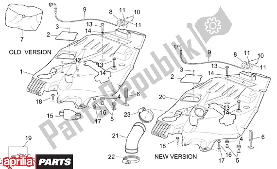 All parts for the Buddyseat Onderdverkleding of the Aprilia Scarabeo 125-150-200 Motore Rotax 15 1999 - 2003