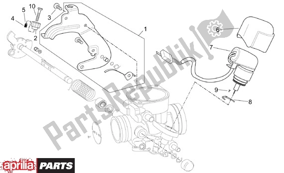 Wszystkie części do Carburateurcomponenten Aprilia Scarabeo 125-150-200 Motore Rotax 15 1999 - 2003