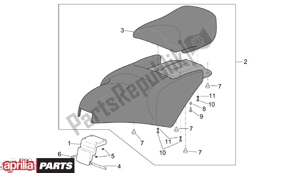 Wszystkie części do Buddyseat Aprilia Scarabeo 125-200 16 2003