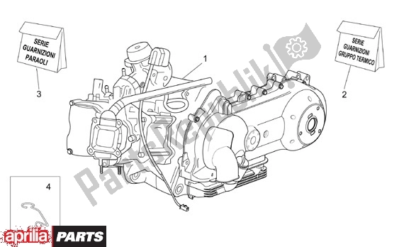 All parts for the Engine of the Aprilia Scarabeo 125-200 16 2003