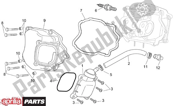 Tutte le parti per il Olieaftapafsluiter del Aprilia Scarabeo 125-200 16 2003