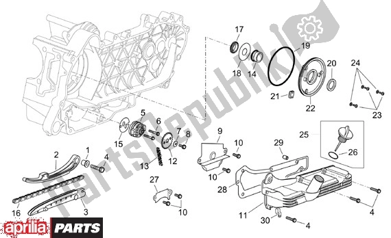 Toutes les pièces pour le La Pompe à Huile du Aprilia Scarabeo 125-200 16 2003