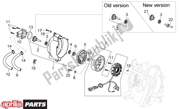All parts for the Ignition of the Aprilia Scarabeo 125-200 16 2003