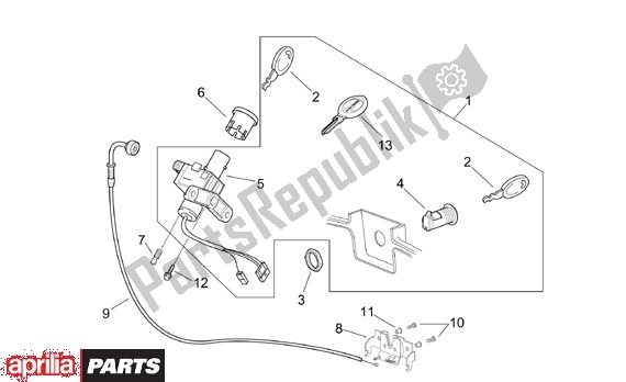 Todas as partes de Conjunto De Slots do Aprilia Scarabeo 125-200 16 2003