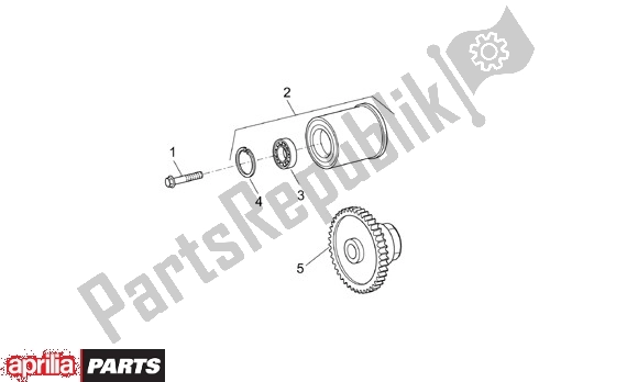 Tutte le parti per il Startmotor Tandwiel del Aprilia Scarabeo 125-200 16 2003