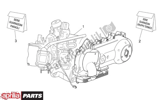 Alle Teile für das Motor des Aprilia Scarabeo 125-250 660 2004 - 2006