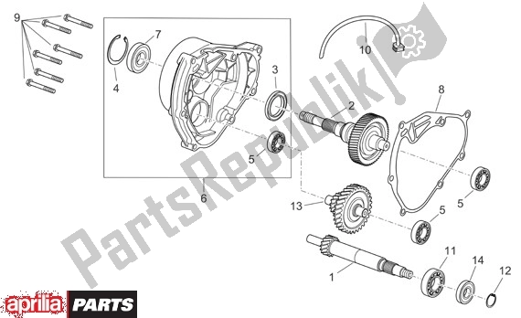 Alle Teile für das Übertragung des Aprilia Scarabeo 125-250 660 2004 - 2006