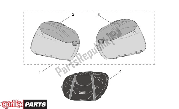 Toutes les pièces pour le Zijkoffer du Aprilia Scarabeo 125-250 660 2004 - 2006