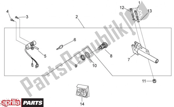 Tutte le parti per il Slotset del Aprilia Scarabeo 2T EU2 Motore Piaggio 58 50 2010 - 2011