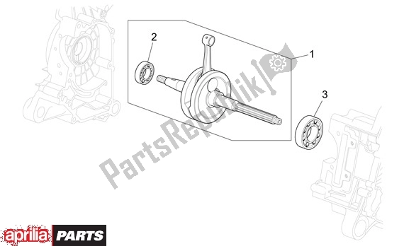 Todas as partes de Virabrequim do Aprilia Scarabeo 4T 663 100 2001 - 2004