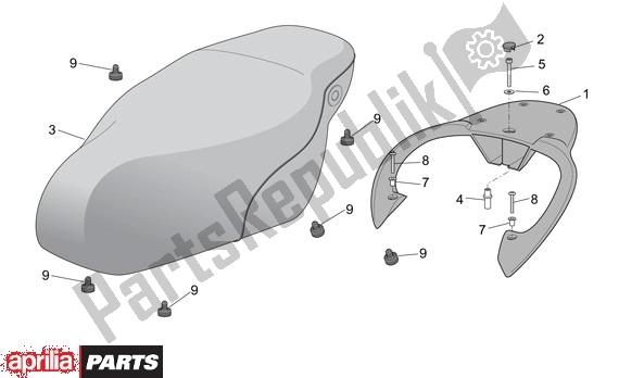 Tutte le parti per il Zit del Aprilia Scarabeo 4T 663 100 2001 - 2004