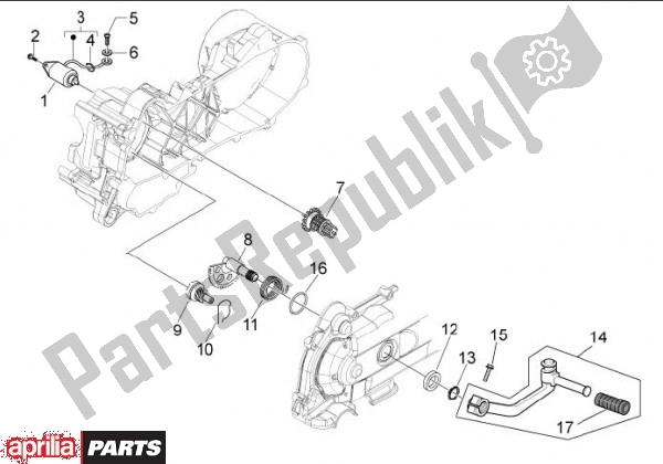 Alle Teile für das Anlasser des Aprilia Scarabeo 4T 4V 61 50 2010