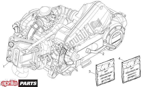 Todas las partes para Motor de Aprilia Scarabeo 4T 4V NET 65 50 2009
