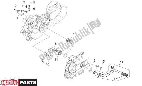 Todas las partes para Motor De Arranque de Aprilia Scarabeo 4T 4V NET 65 50 2009