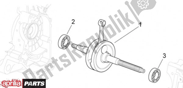 Toutes les pièces pour le Vilebrequin du Aprilia Scarabeo 4T 4V NET 73 50 2010