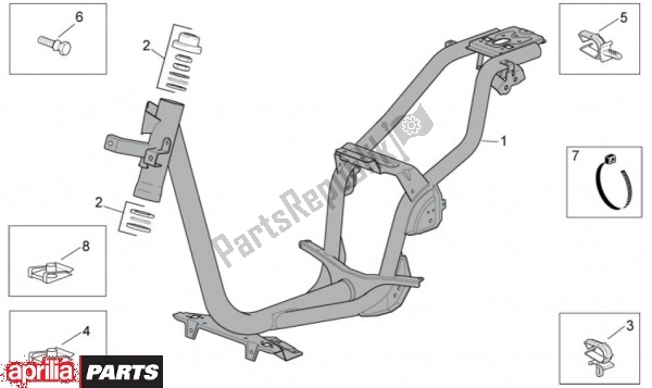 Todas las partes para Cansada de Aprilia Scarabeo 4T 4V NET 73 50 2010