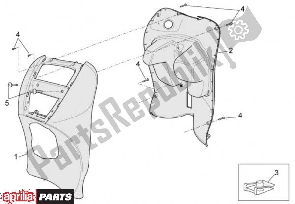 Wszystkie części do Voorscherm Aprilia Scarabeo 4T 4V NET 73 50 2010