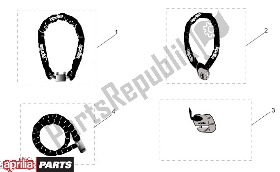 All parts for the Diefstalbeveiligen of the Aprilia Scarabeo 4T 565 50 2002 - 2006