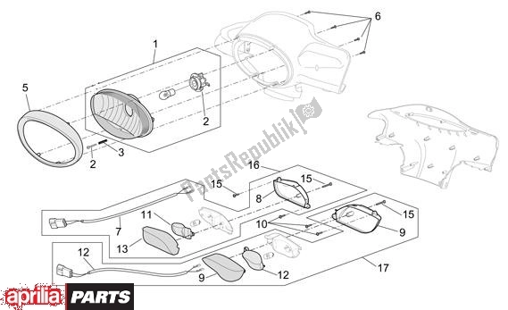 Toutes les pièces pour le Phare du Aprilia Scarabeo 4T 565 50 2002 - 2006